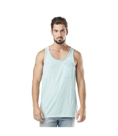 Débardeur homme avec poche en slub et print Chill Sage Vondutch