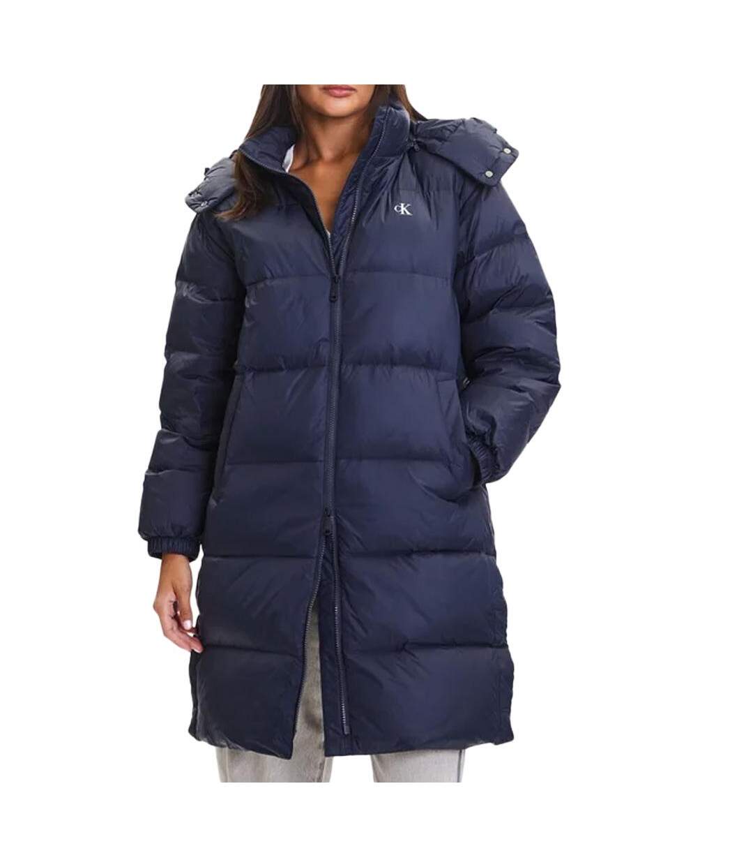 Doudoune marine femme calvin klein jeans essential-1