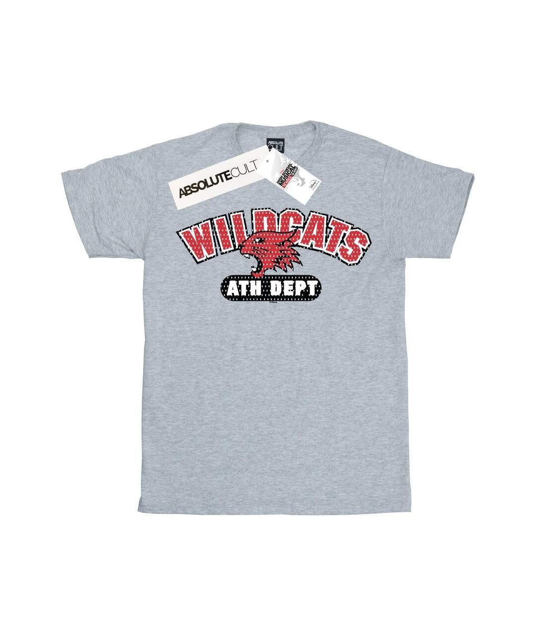 Disney Femmes/Les femmes High School Musical The Musical Wildcats Athletic Cotton Boyfriend T-Shirt (Gris sportif) - UTBI28259-1