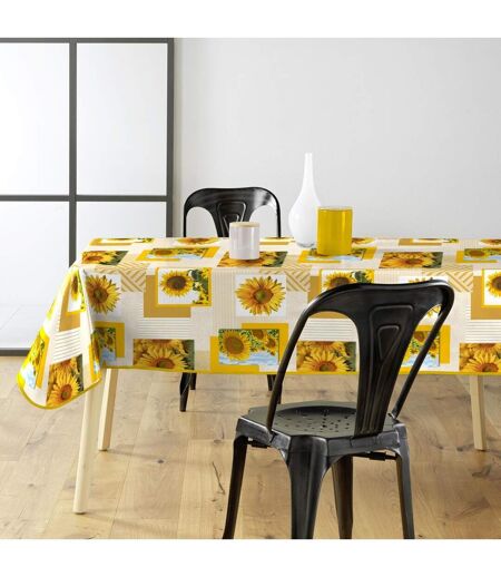 Nappe Toile Cirée Sunflower 140x240cm Jaune