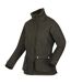 Veste Imperméable Motif/style Motif Écossais Leighton Femme Kaki Foncé Regatta-2