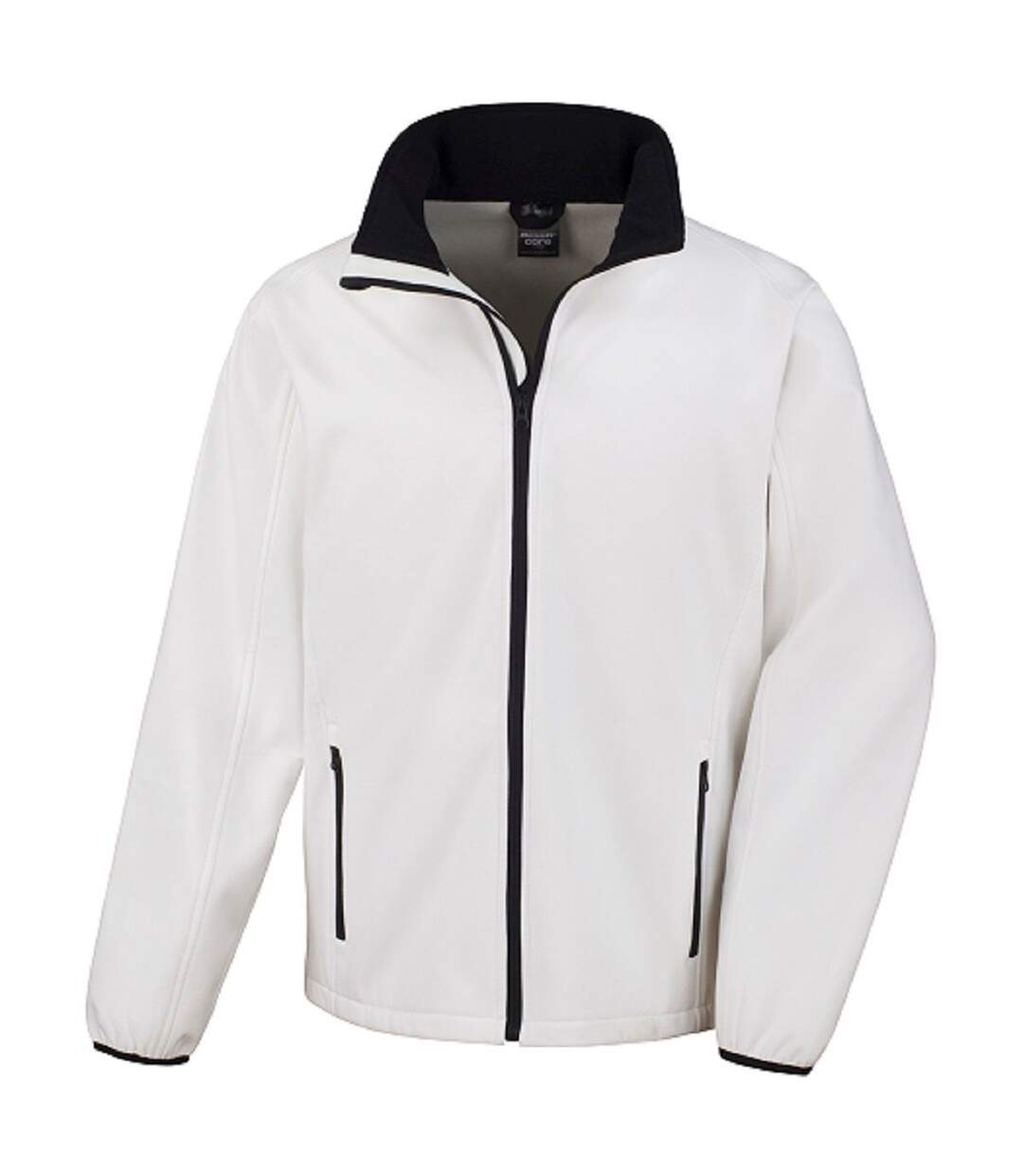 Veste softshell - Homme - R231M - blanc et noir-2