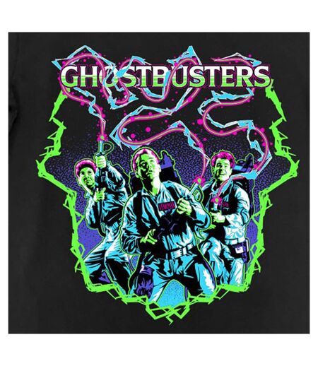 Ghostbusters Womens/Ladies Arcade Neon T-Shirt Dress (Black) - UTHE655