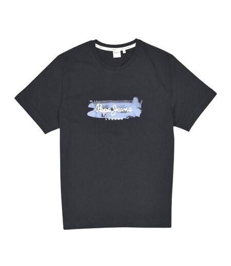 T-shirt noir/bleu homme pepe jeans picthon- - l