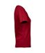 Womens/ladies Interlock T-shirt Deep Red Tee Jays-4