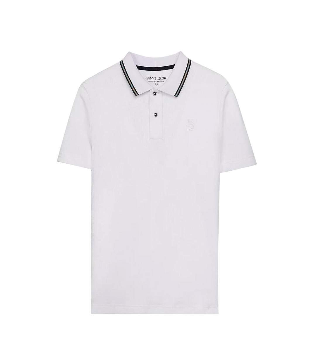Polo blanc homme teddy smith miky - 3xl-1