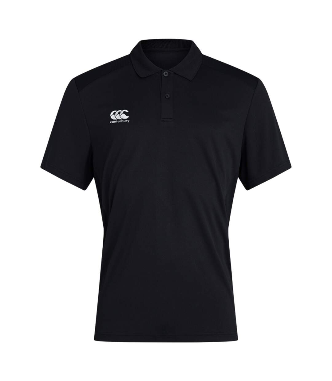 Mens Club Dry Polo Shirt Black Canterbury-2