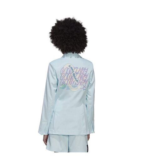 Blazer Motif/style Imprimé Au Dos Femme Bleu Adidas