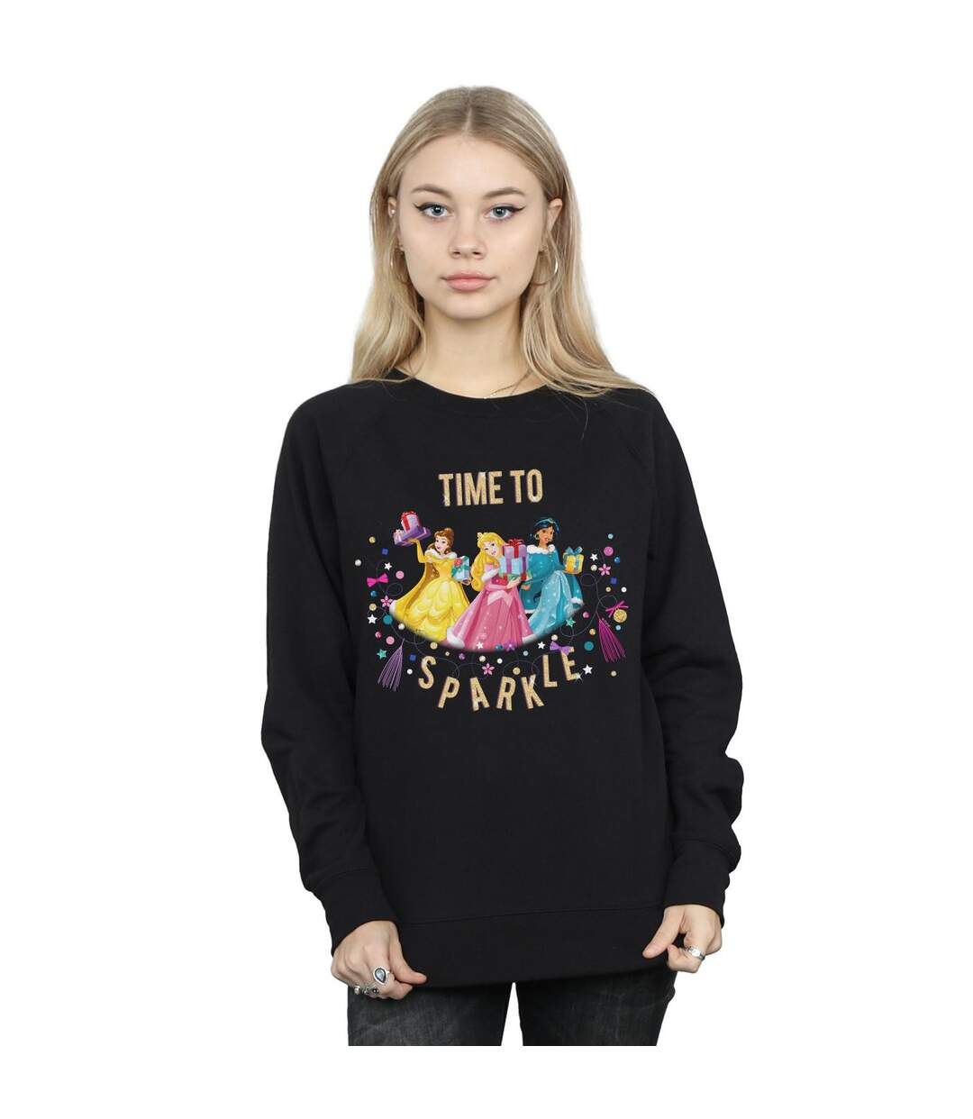 Disney Sweat-shirt Princess Time To Sparkle - Femmes/Ladies (Noir) - UTBI49427-2