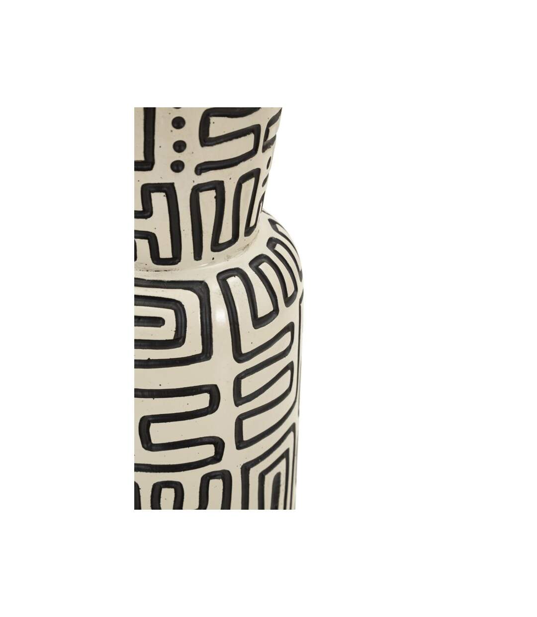 Vase Design Nairobi 65cm Blanc & Noir-4