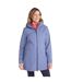 Womens/ladies april longline waterproof jacket blue Mountain Warehouse-3