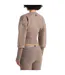 Womens/ladies Knitted Cinched Waist Cardigan Beige Maniere De Voir-2