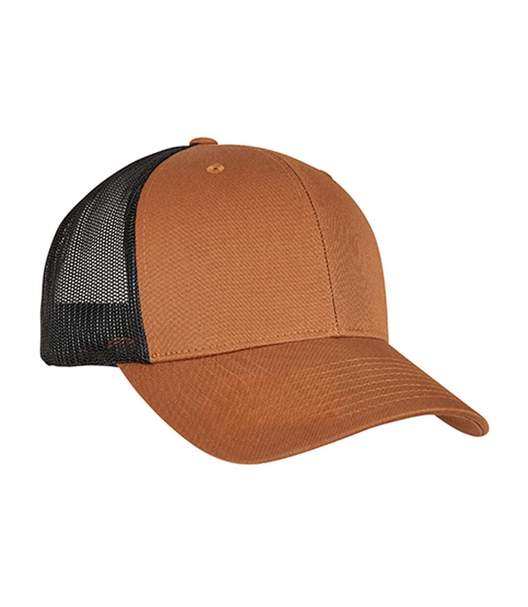 Casquette Trucker Motif/style Rétro Caramel Noir Flexfit-2