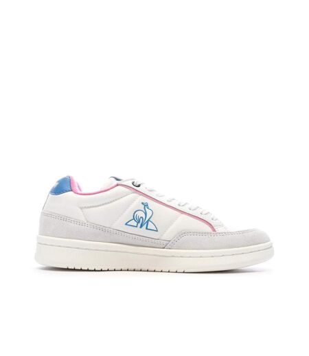 Baskets blanches/roses/bleu femme le coq sportif noah
