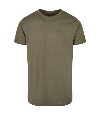 Build Your Brand Mens Basic Round Neck T-Shirt (Olive) - UTRW8520