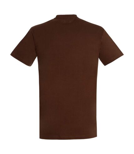 T-shirt manches courtes imperial homme marron SOLS