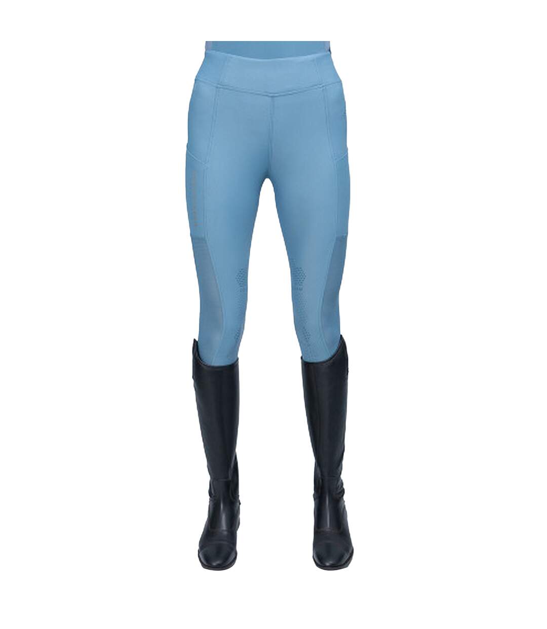 Collant d´équitation ednam femme bleu ardoise Coldstream-1