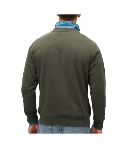 Sweat kaki homme superdry essential logo crew