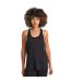 Womens/ladies girlie cool workout vest top charcoal/black AWDis Cool