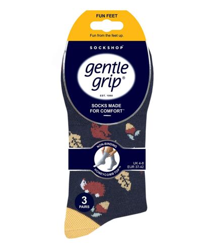 Gentle Grip - 6 Pairs Ladies Non Elastic Socks
