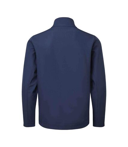 Mens recycled wind resistant soft shell jacket navy Premier