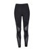 Womens/ladies tech mesh triangle leggings black Urban Classics-1