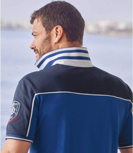 Men's Winch & Wheel Polo Shirt - Blue