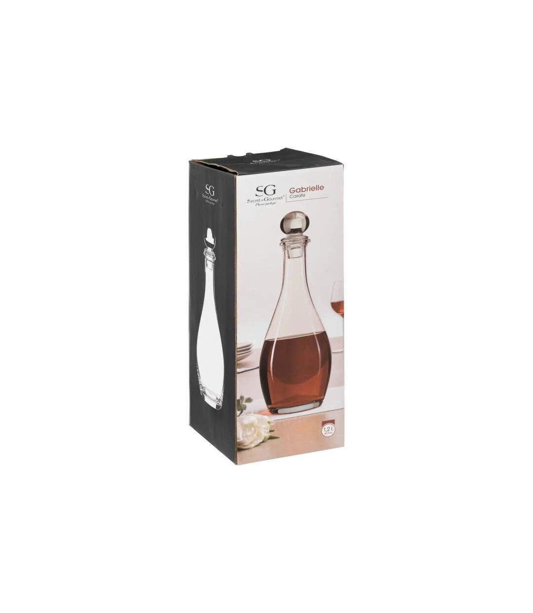 Carafe en Verre Gabrielle 1,2 L Transparent-3