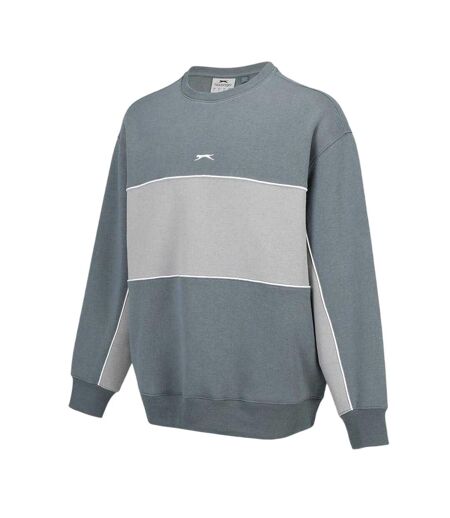 Mens Fleece Crew Neck Sweatshirt Slate Grey Slazenger