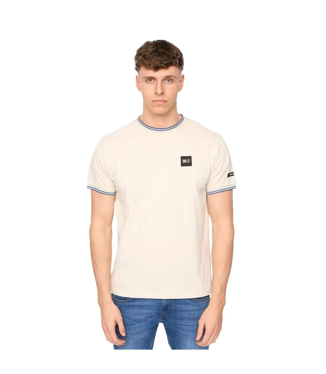Mens Wrentham Cotton T-shirt Stone Duck And Cover-2