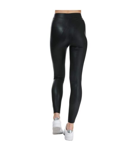 Womens/ladies cool coated leggings black Only
