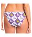 Bas de Bikini Violet/Blanc à carreaux Femme Roxy Kelia - M