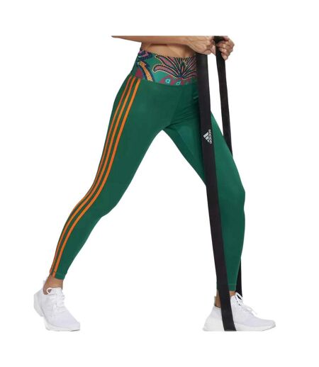 Legging vert femme adidas farm - l