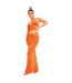 Jupe Longue Femme Orange Missy Empire-1
