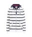 Womens/ladies Striped Full Zip Hoodie Twilight Lazy Jacks-1