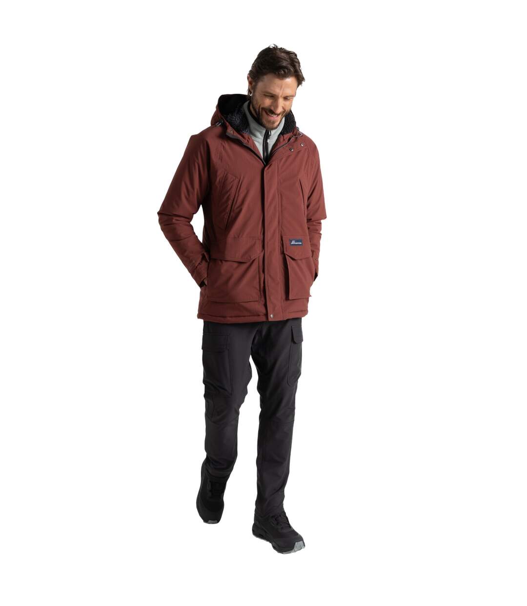 Veste imperméable budi homme rouge axinite Craghoppers-4