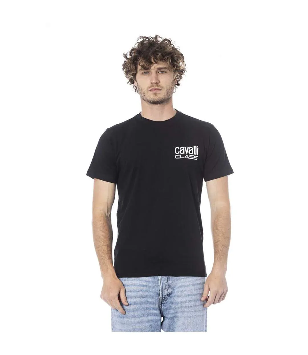 Unisex Adult Bold Logo T-shirt Black Cavalli Class-1