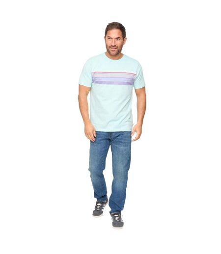 T-shirt Laylen Homme Bleu Canard À Rayures Bewley & Ritch