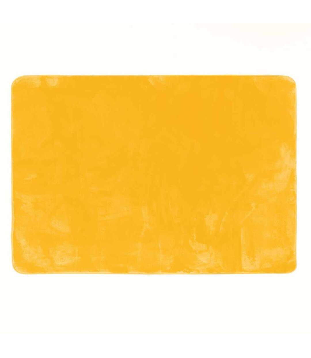 Tapis Uni en Flanelle Flanou 120x170cm Jaune-1