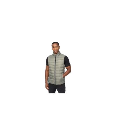 Mens Gattering Mve Quilted Gilet Sage Crosshatch
