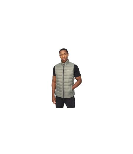 Mens Gattering Mve Quilted Gilet Sage Crosshatch