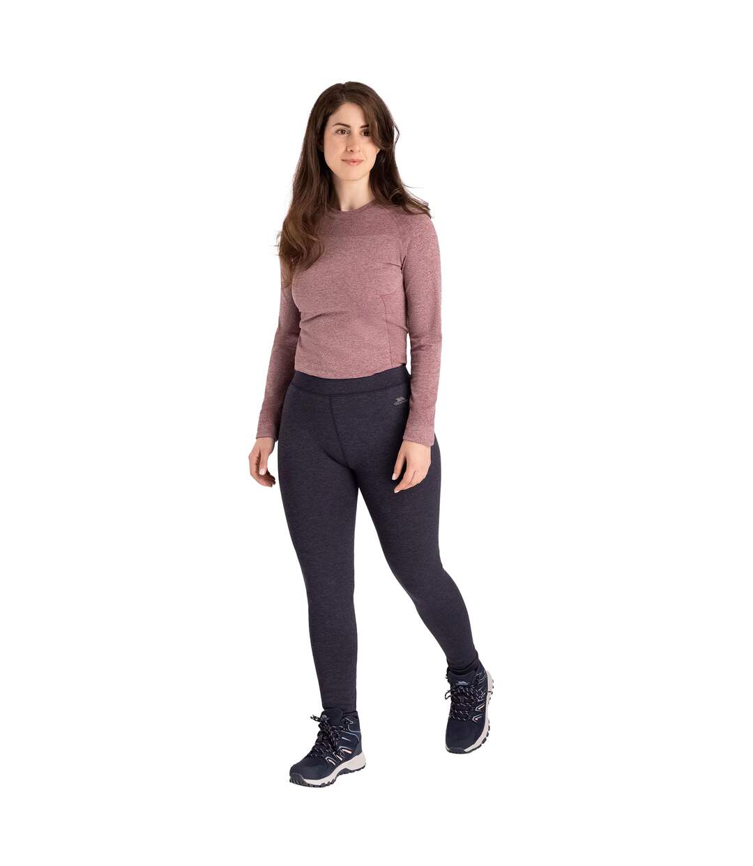 Legging Fuzzy Femme Bleu Marine Chiné Trespass-1