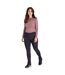 Legging Fuzzy Femme Bleu Marine Chiné Trespass-1