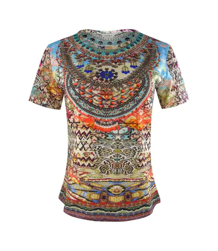 Womens/ladies Arizona 1925 T-shirt Multicoloured Inoa