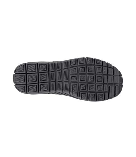 Womens/ladies Suede Trainers Black Boulevard