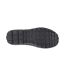Womens/ladies Suede Trainers Black Boulevard-3