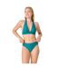 Culotte de bain taille haute vert Mirage-4