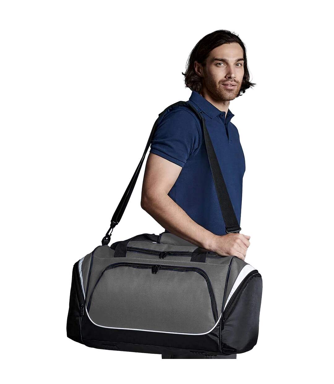 Sac De Sport Pro Team Taille Unique Graphite Noir Blanc Quadra-2