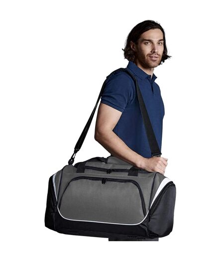 Quadra Pro Team Holdall / Duffel Bag (55 Liters) (Pack of 2) (Graphite/Black/White) (One Size)