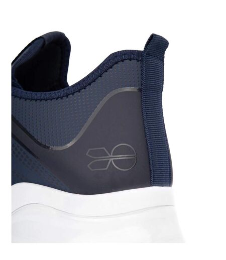 Mens clarington trainers navy/green Crosshatch